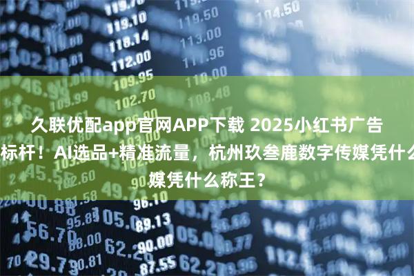 久联优配app官网APP下载 2025小红书广告开户新标杆！AI选品+精准流量，杭州玖叁鹿数字传媒凭什么称王？