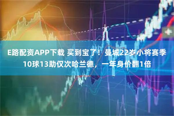 E路配资APP下载 买到宝了!曼城22岁小将赛季10球13助仅次哈兰德,一年身价翻1倍